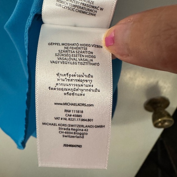 Michael Kors Gold Hardware Open Back Tank Top - Picture 5 of 6